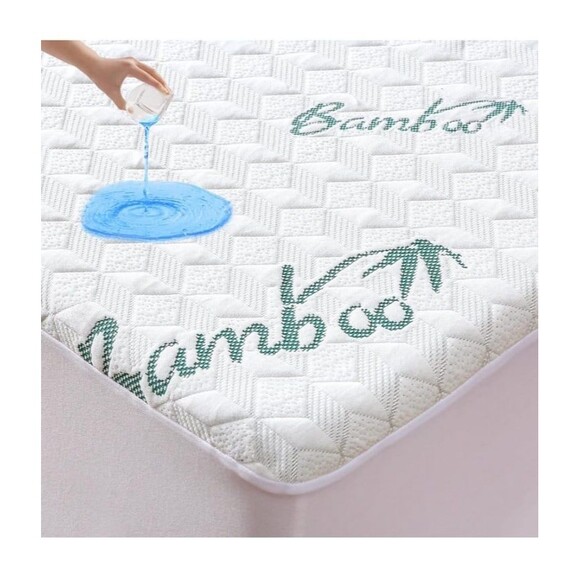 Mattress Protector Bamboo Waterproof King - Picture 6 of 7